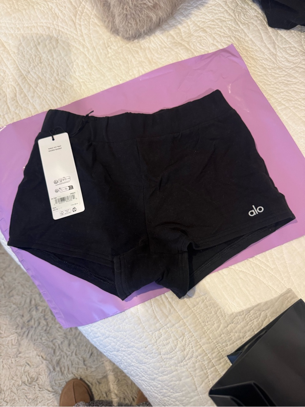 ALO Yoga sway my way micro High-Rise Black Women’s Shorts